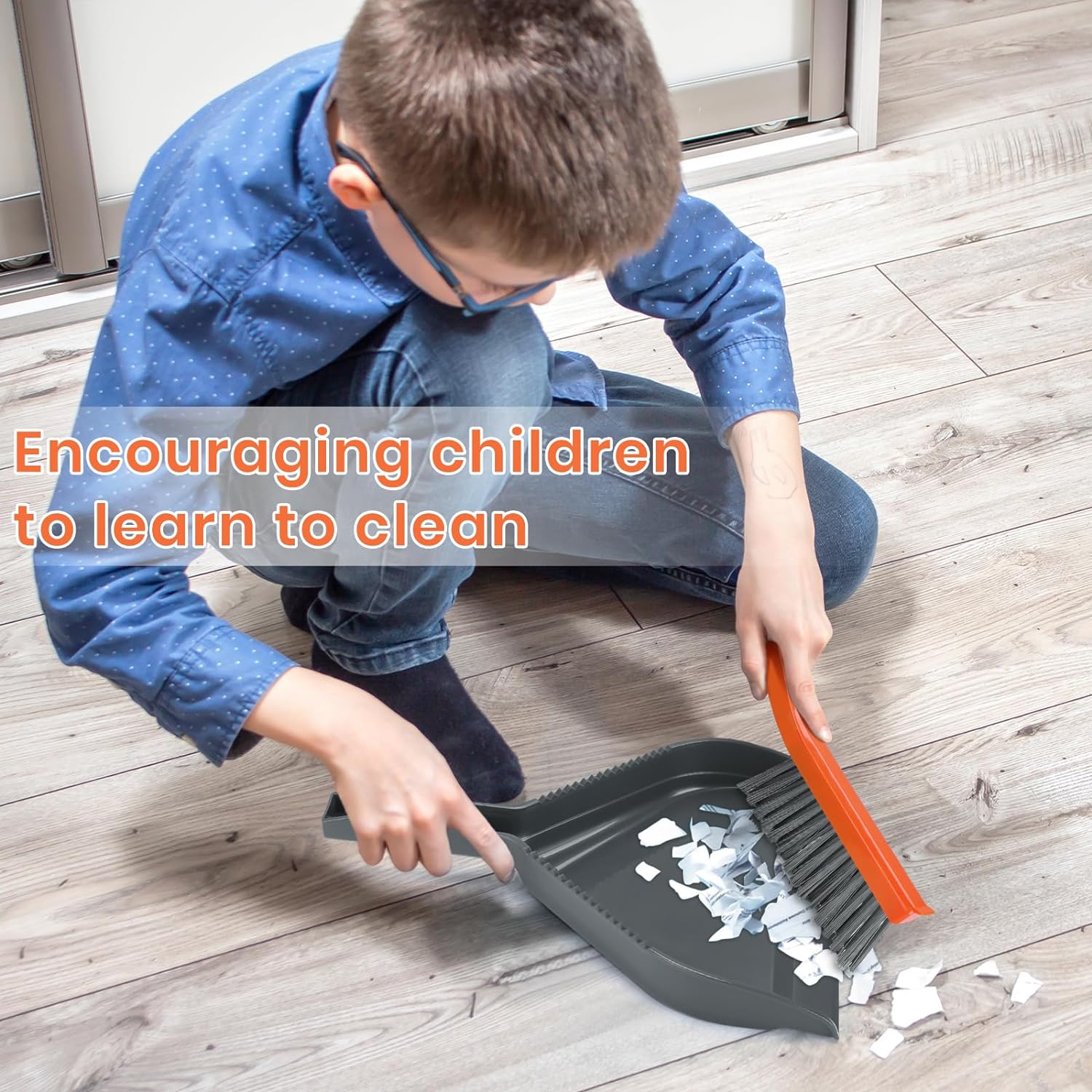 Treelen Mini Dustpan and Brush Set, Small Dust Pan and Brush Set Dust pan Broom Brush Dustpan Small Hand Broom and Dustpan Set for Home Daily Essential Cleaning Tool