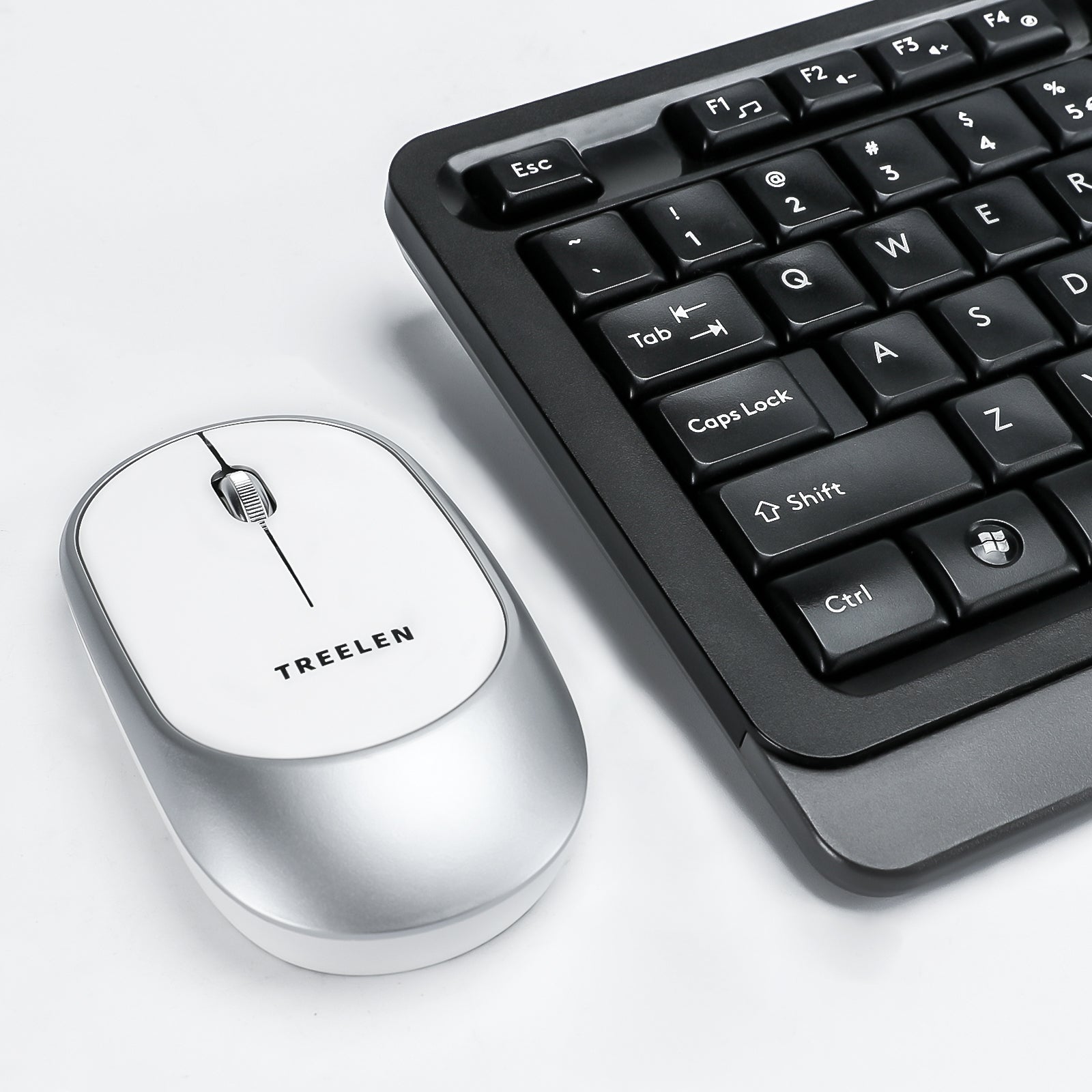 Treelen , Computer Mouse 18 Months Battery Life Cordless Mouse, 5 Level 4800 DPI, 6 Button Ergo Wireless Mice, 2.4G Portable USB Wireless Mouse for Laptop, Mac, Chromebook, PC, Windows