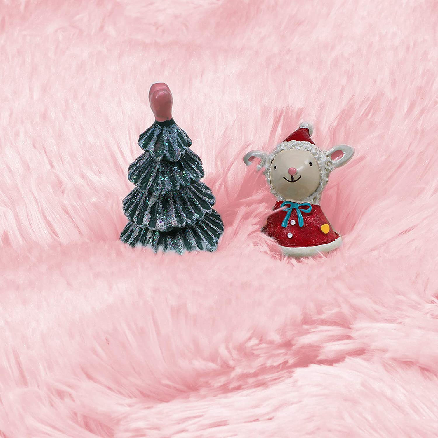 Pink Round Rug for Girls Bedroom,Fluffy Circle Rug for Kids Room,Furry Carpet for Teen Girls Room