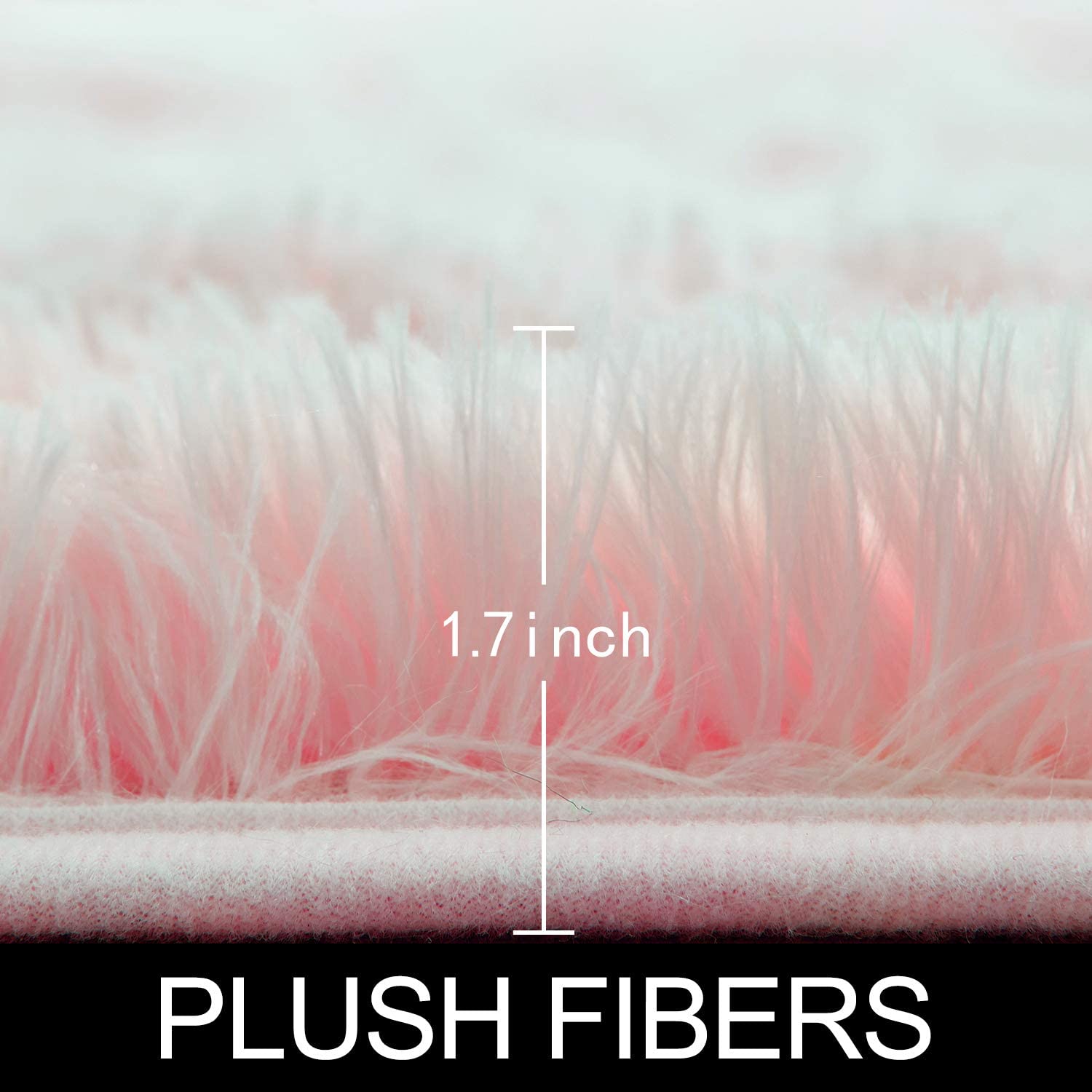 Pink Round Rug for Girls Bedroom,Fluffy Circle Rug for Kids Room,Furry Carpet for Teen Girls Room