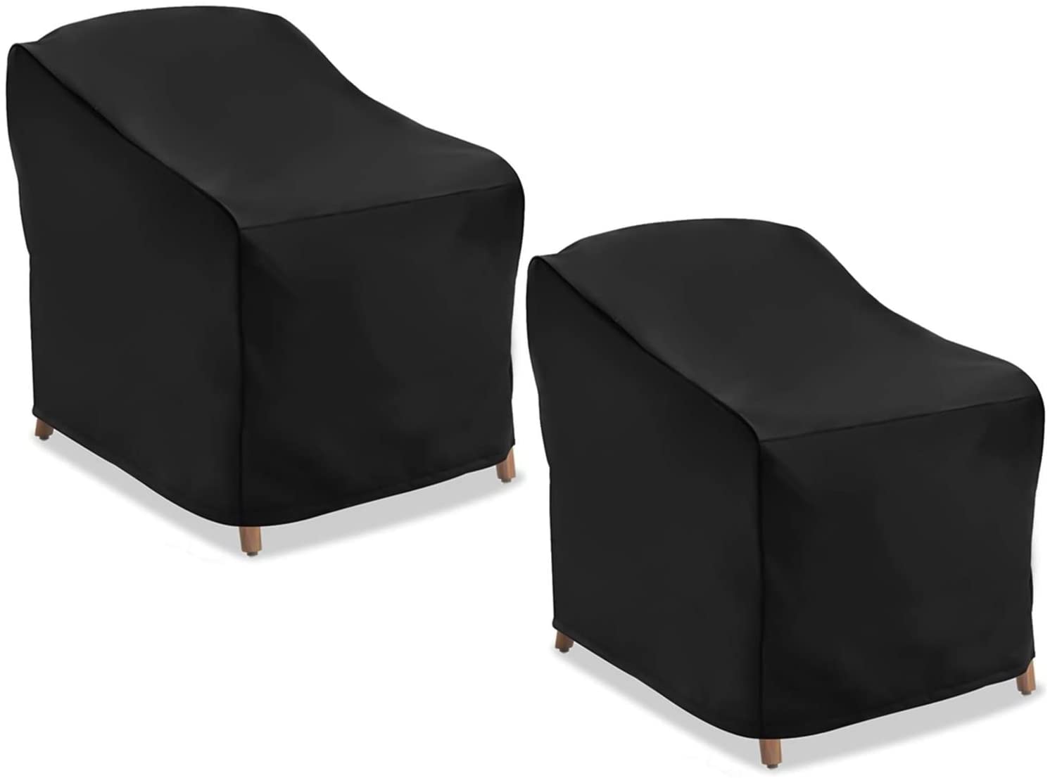 Patio Chair Covers, 2 Pack Lounge Deep Seat Cover, 38''Lx31''Dx29''H, 600D Waterproof and Heavy Duty Outdoor Furniture Covers