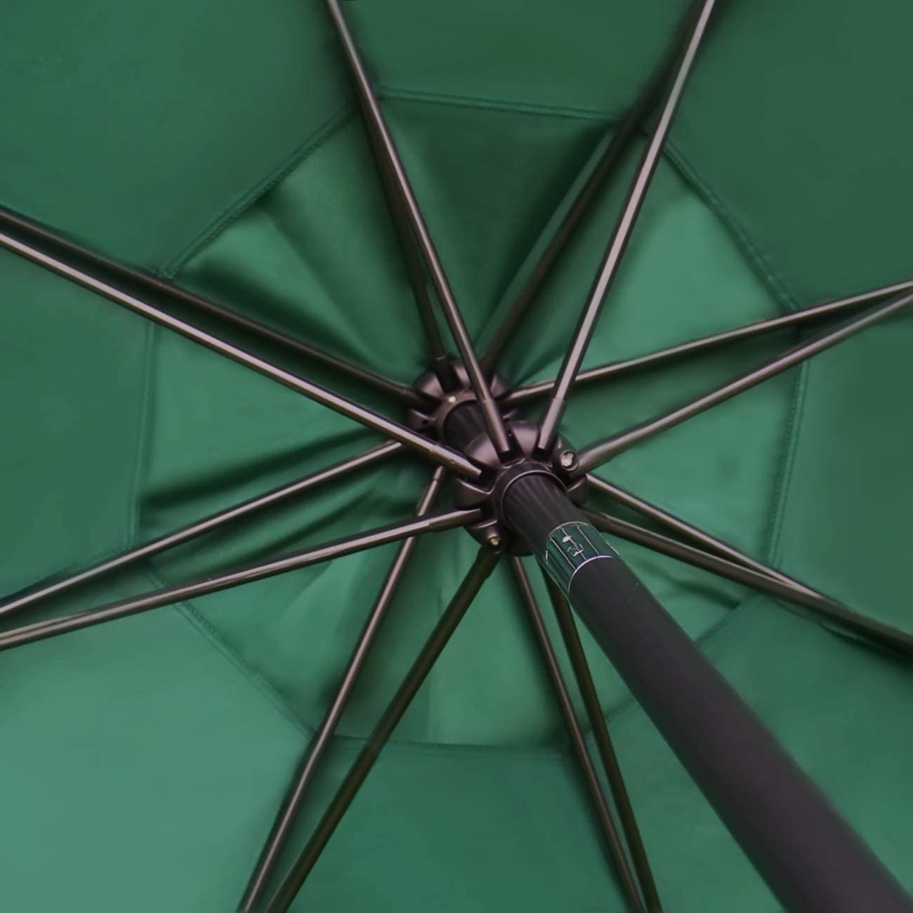 Patio, Lawn & Garden 9' Patio Umbrella Outdoor Table Umbrella with 8 Sturdy Ribs (Dark Green)
