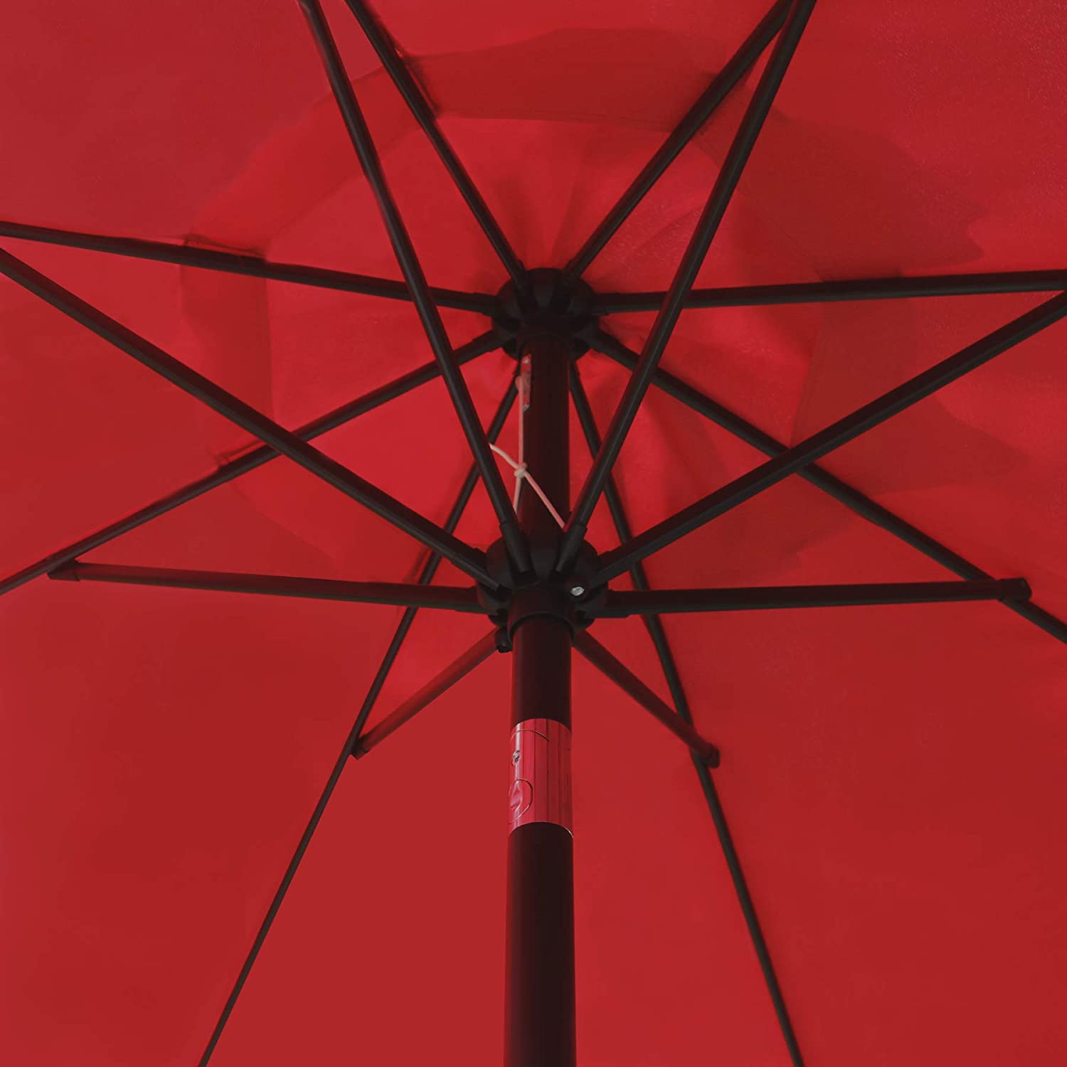 Patio, Lawn & Garden 9' Patio Umbrella Outdoor Table Umbrella with 8 Sturdy Ribs (Red)
