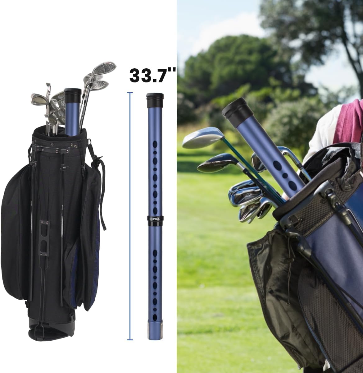 Golf Ball Picker Upper Aluminium Ball Retriever Tool Golf, Golf Ball Retriever Golf Ball Tube Collector, Pickup Tool Device for Men Women