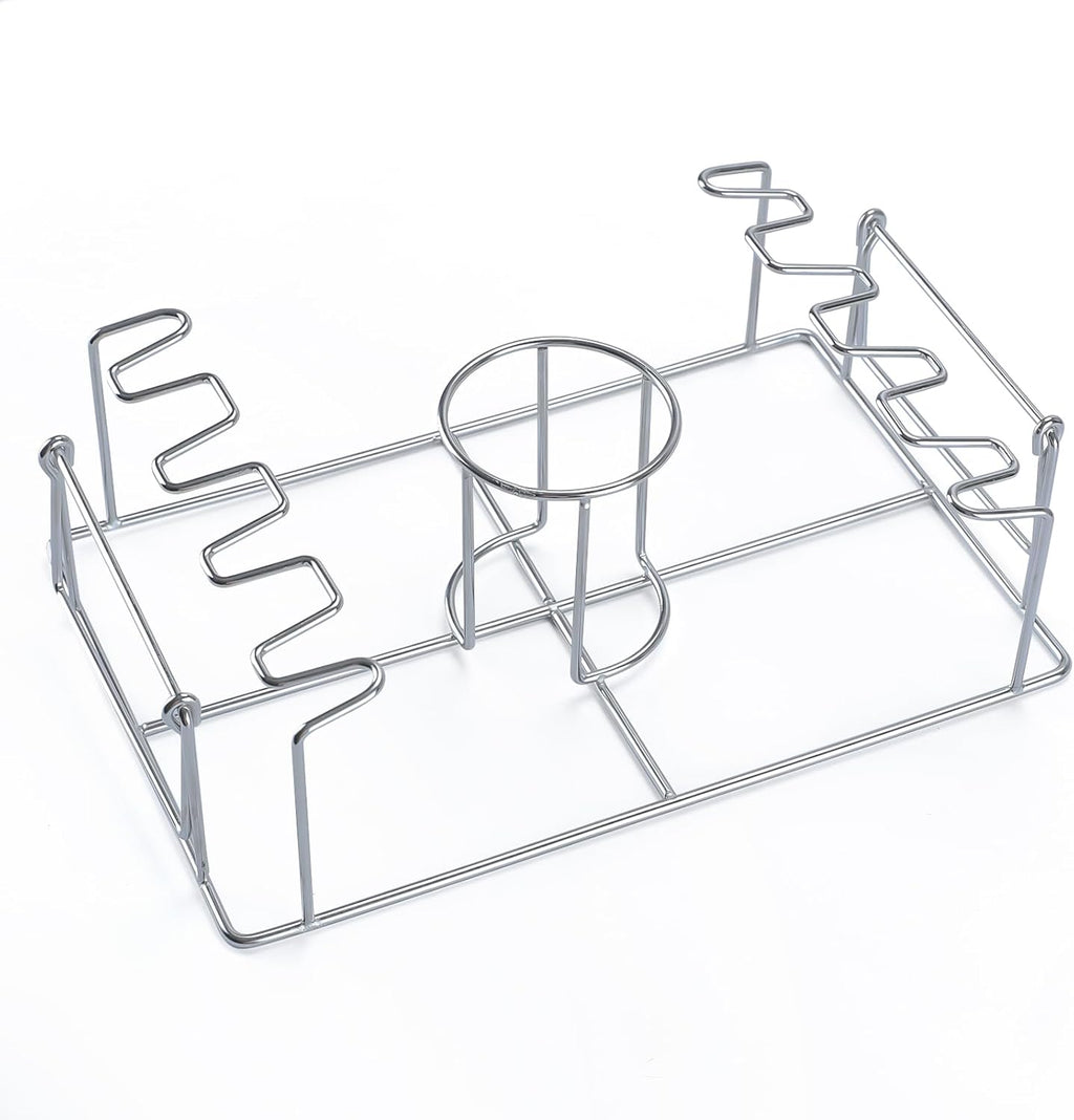 Beer Can Chicken Holder 2in1 Chicken Wing/Leg Rack for Smoker,Oven,Grill,Roasting Rack