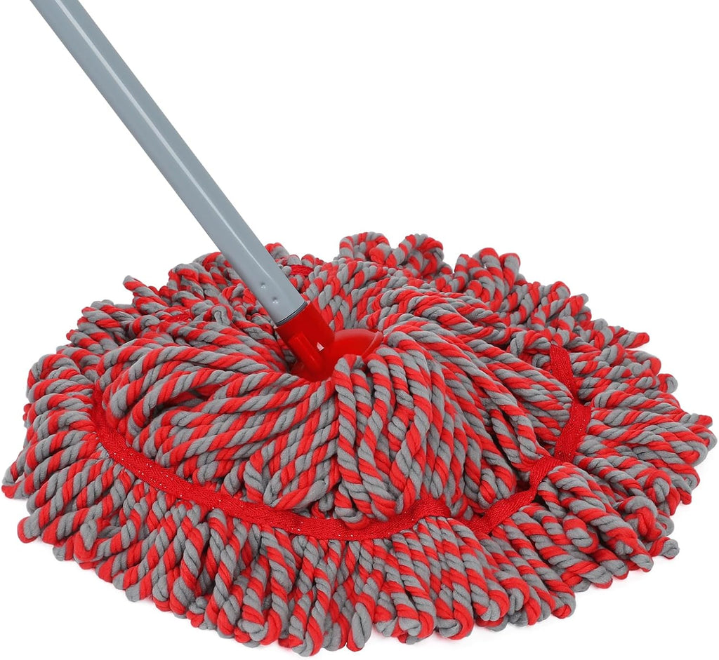 Mop Floor Cleaning, Microfiber Twist Hardwood Floor Mops, Traditional Deck Mop for Wooden Floor, Laminate, Tile