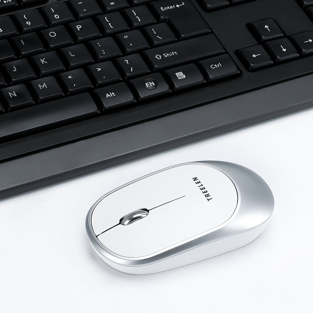 Treelen , Computer Mouse 18 Months Battery Life Cordless Mouse, 5 Level 4800 DPI, 6 Button Ergo Wireless Mice, 2.4G Portable USB Wireless Mouse for Laptop, Mac, Chromebook, PC, Windows