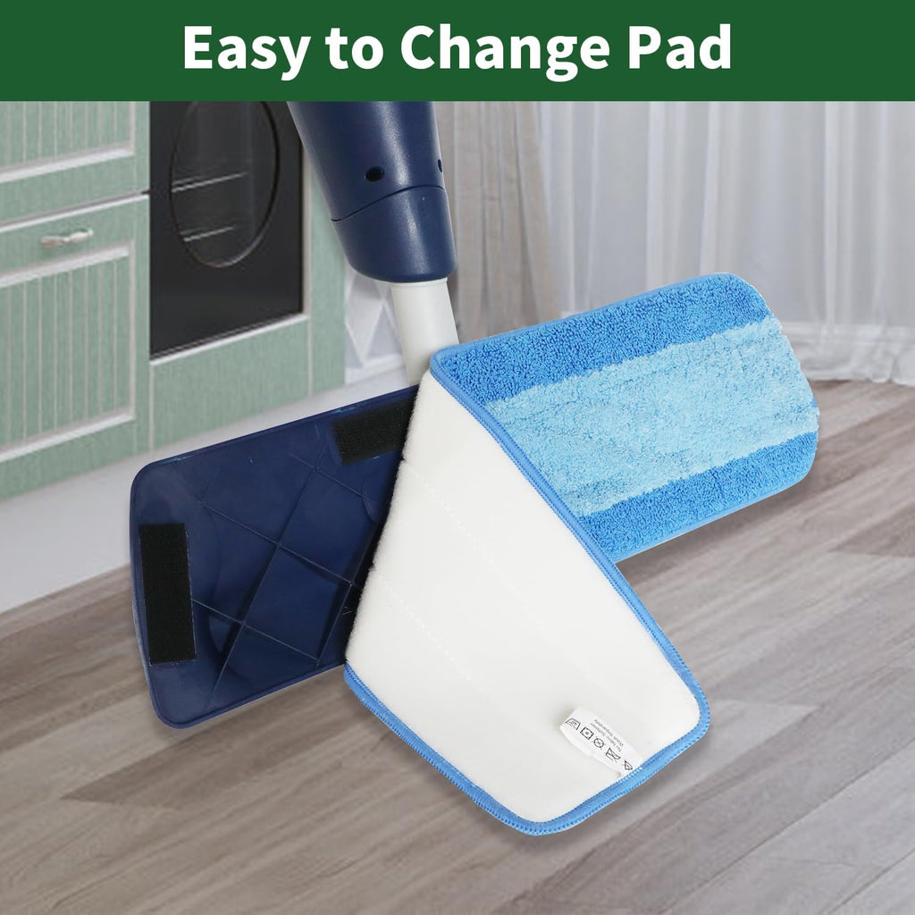 3 Pack Microfiber Cleaning Pads for Bona Mop, Reusable Microfiber Mop Pads for 18 Inch Mop, Hardwood Floor Replacement Cleaning Mop Pads, Machine Washes