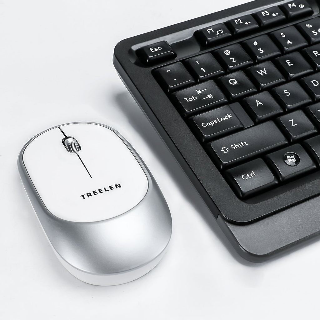 Treelen , Computer Mouse 18 Months Battery Life Cordless Mouse, 5 Level 4800 DPI, 6 Button Ergo Wireless Mice, 2.4G Portable USB Wireless Mouse for Laptop, Mac, Chromebook, PC, Windows