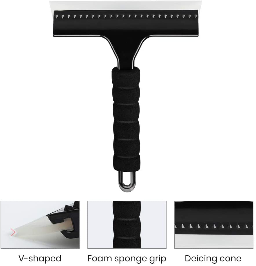 Shower Squeegee for Glass Door Shower Door All Purpose Squeegee Wiper with Good Grip Handle for Bathroom Mirror Countertop Kitchen Cleaning