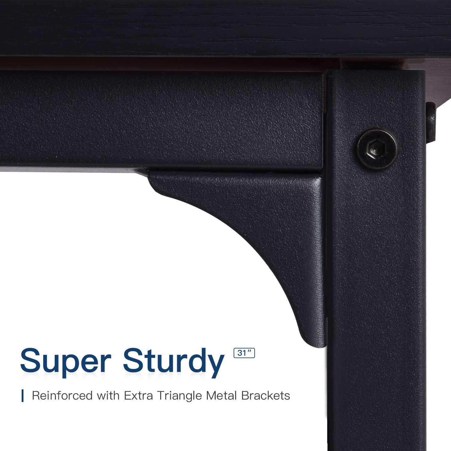 Computer Small Student School Writing Desk 31 inch,Work Home Office Desk for Small Space, Study Kids Black Desk