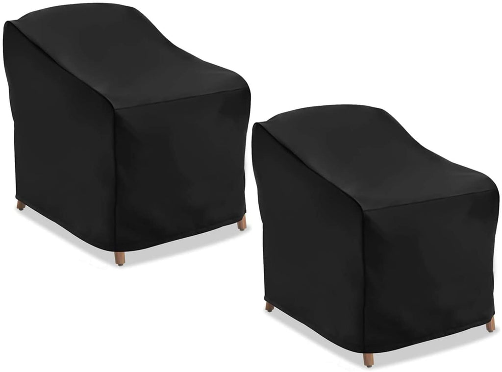 Patio Chair Covers, 2 Pack Lounge Deep Seat Cover, 38''Lx31''Dx29''H, 600D Waterproof and Heavy Duty Outdoor Furniture Covers
