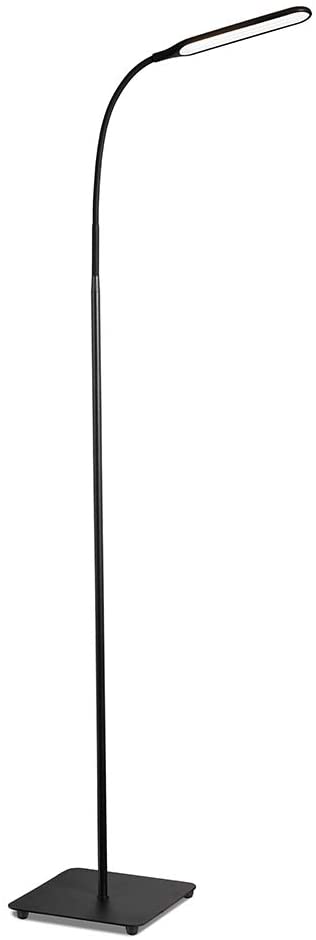 LED Floor Lamp, 4 Brightness Levels & 4 Colors Dimmable Floor Lamp Modern Standing Light Adjustable Gooseneck Task Lighting for Reading Living Room Bedroom Office Piano
