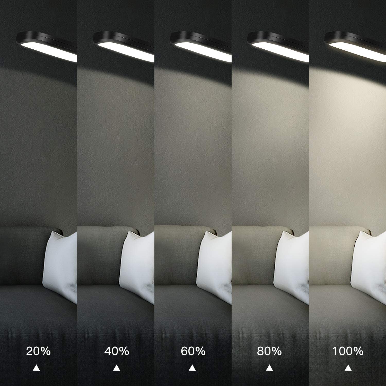 LED Floor Lamp with 5 Brightness Levels & 3 Color Temperatures, 1815 Lumens, Adjustable LED Floor Light, Dimmable Reading Standing Lamp for Sewing Living Room Bedroom Office