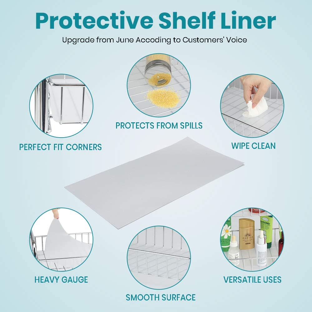 Spice Rack Organizer for Countertop 2 Tier Counter Shelf Standing Holder Storage for Kitchen Cabinet-Chrome