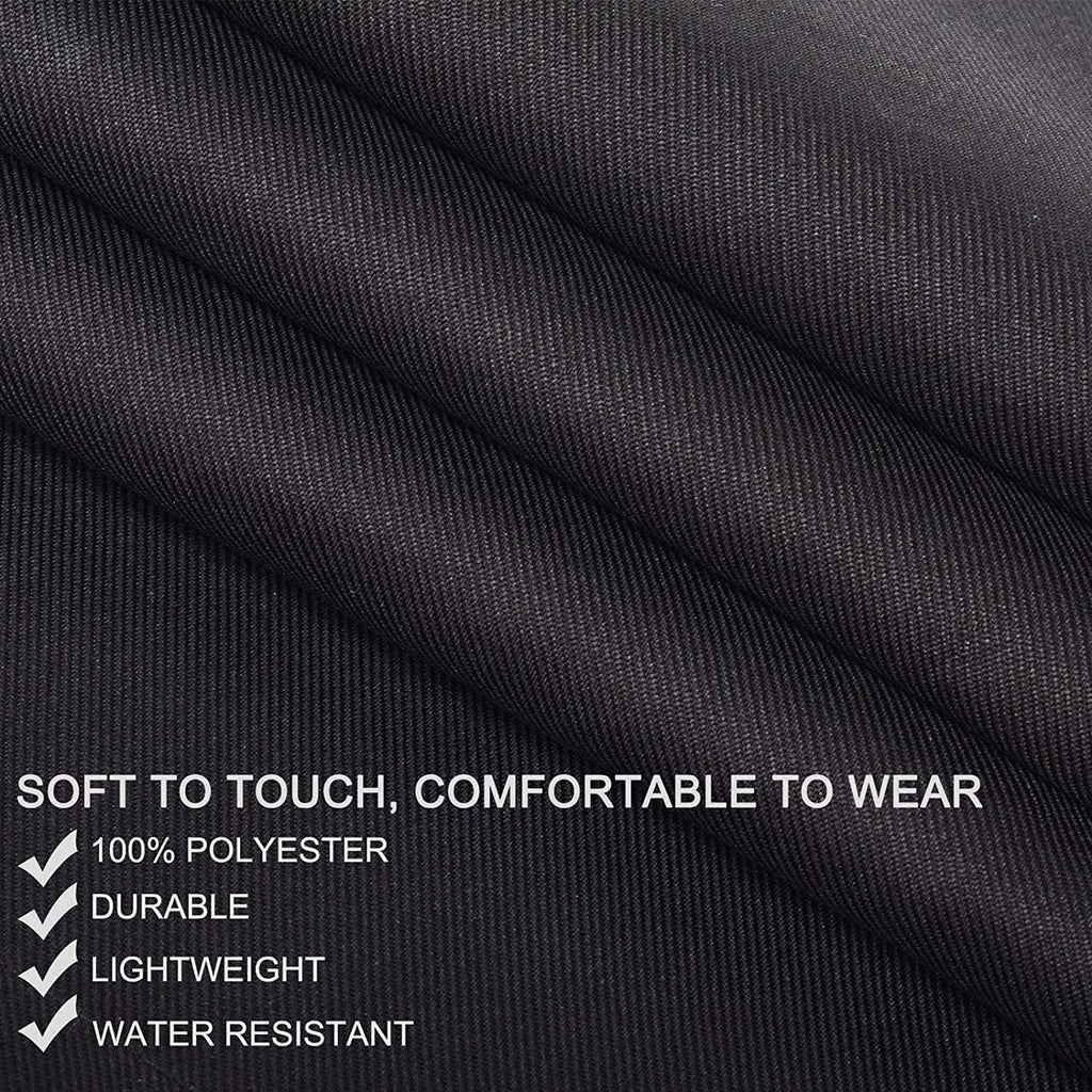 Adjustable Bib Aprons, Water Oil Stain Resistant Black Kitchen Chef Cooking Aprons with Pockets for Men Women (2 Pack)