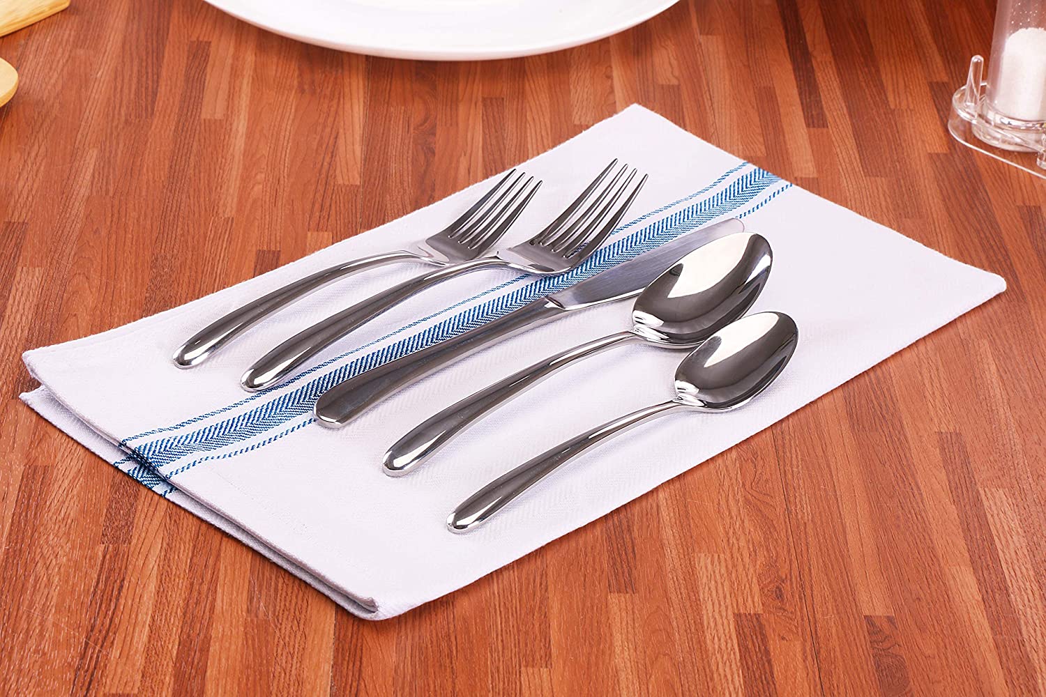 Towels 12 Pack Dish Towels - Resuable Kitchen Towels -15 x 25 Inches Ultra Soft Cotton Dish Cloths - Super Absorbent Cleaning Cloths, Blue