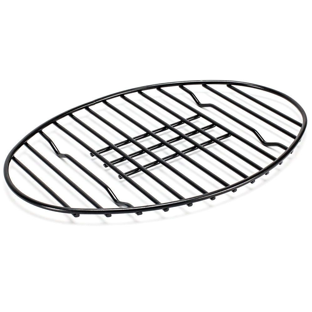 TreeLen Roasting Rack for Roasting Pan,Baking Rack for Cooking, Roasting, Cooling and Grilling,V Shape Non-Stick Wire Rack,10×8 inches Black